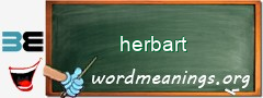 WordMeaning blackboard for herbart